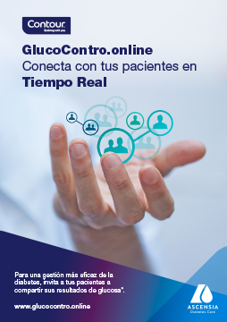 Imagen de la portada del folleto de GlucoContro.online
